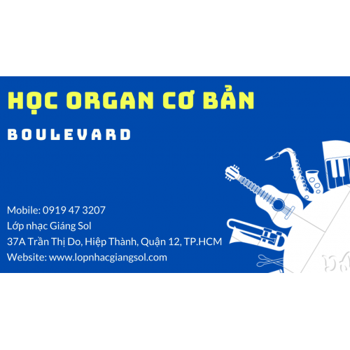 Học Organ cơ bản bài Boulevard || Dạy Organ Quận 12, Lớp nhạc Giáng Sol Quận 12